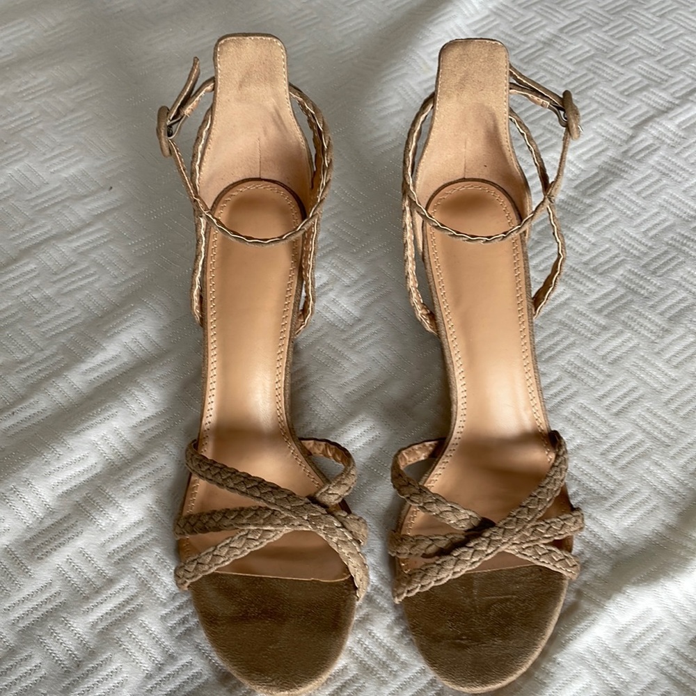 Brand new suede sandals size 10
